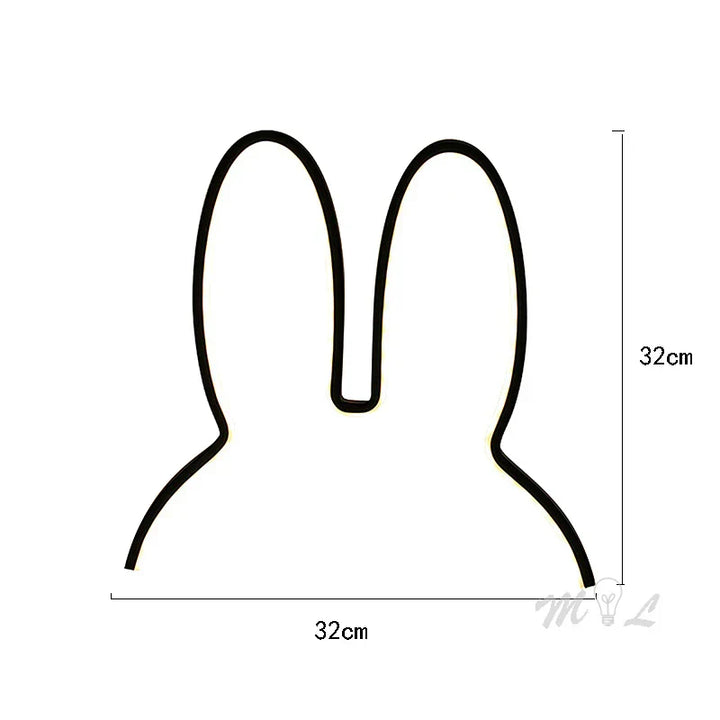 USB Rechargeable Rabbit Night Light with Ambient Lighting - BunnyLight | Bowlift