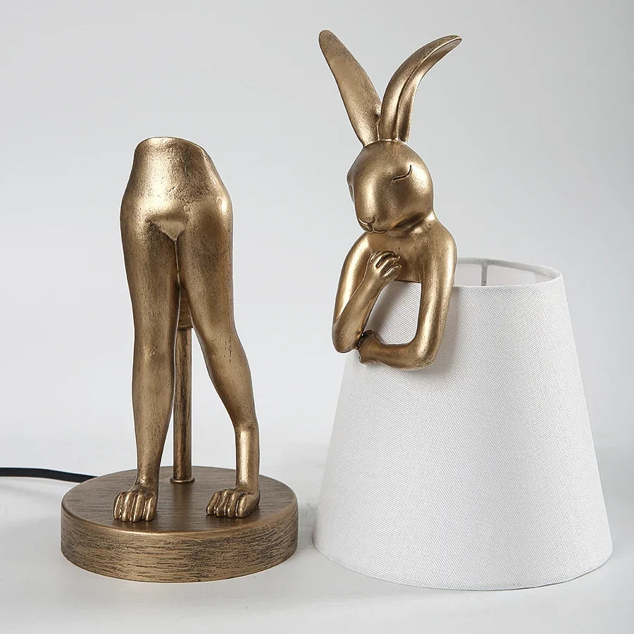 Rabbit Table Lamp – Dimmable LED Night Light in Modern Design for Kids' Room & Living Room | Bowlift