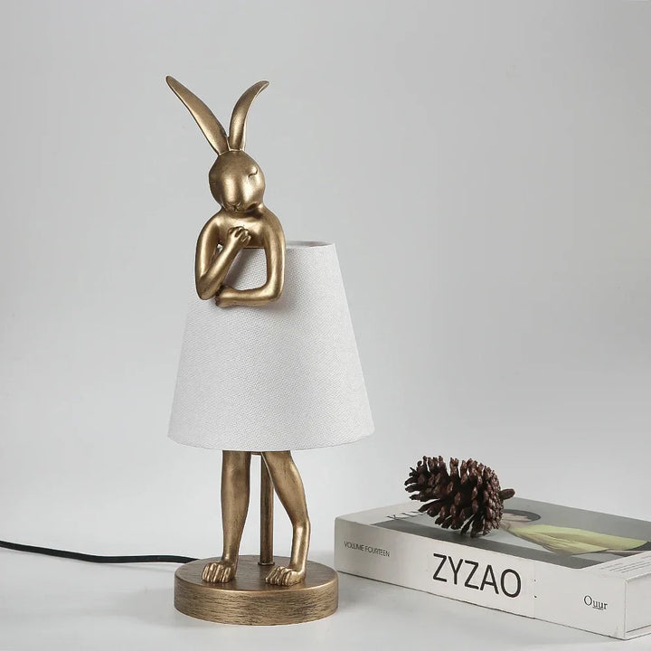 Rabbit Table Lamp – Dimmable LED Night Light in Modern Design for Kids' Room & Living Room | Bowlift