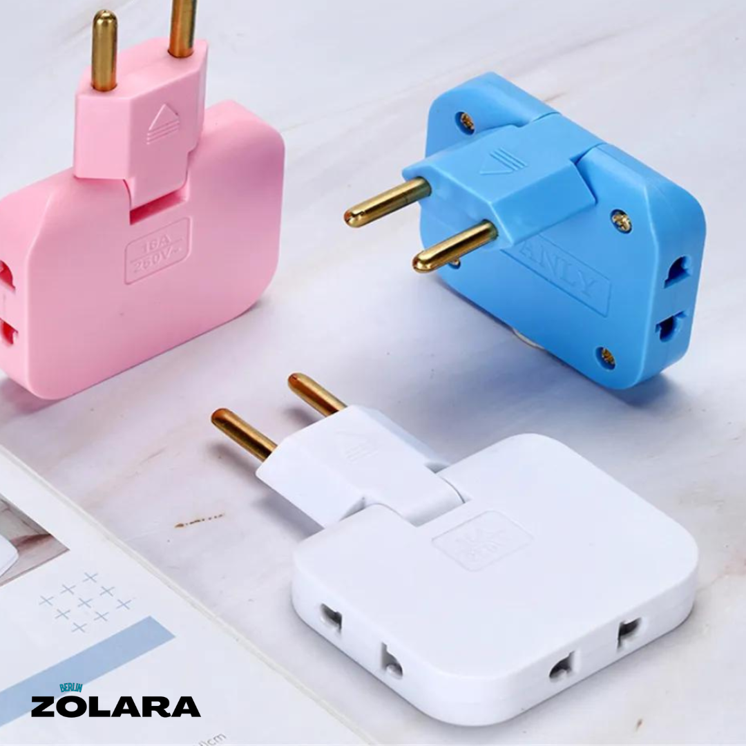 Rotatable EU Plug Adapter | Multi Power Sockets Eco (EU) | Bowlift