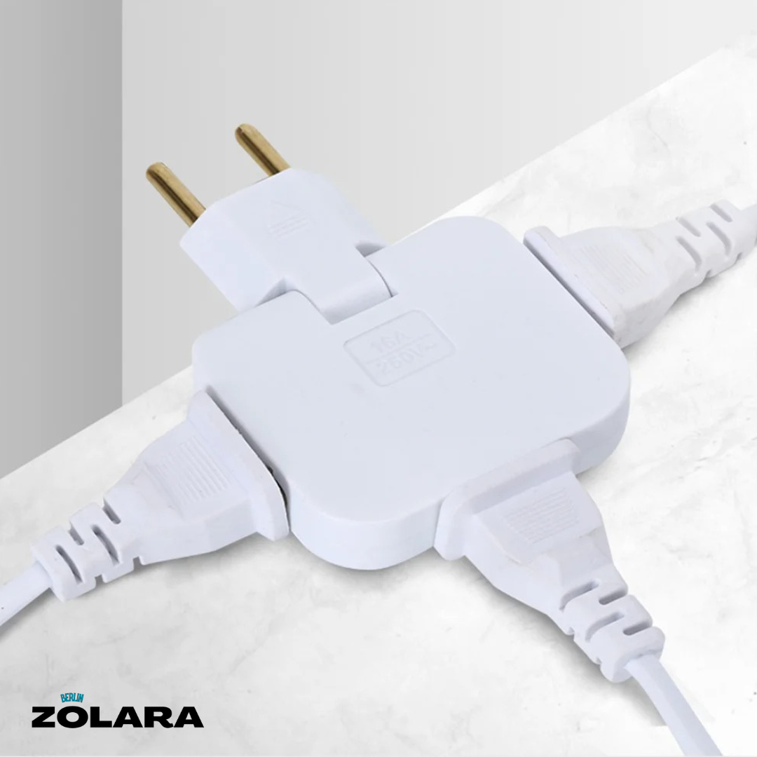Rotatable EU Plug Adapter | Multi Power Sockets Eco (EU) | Bowlift