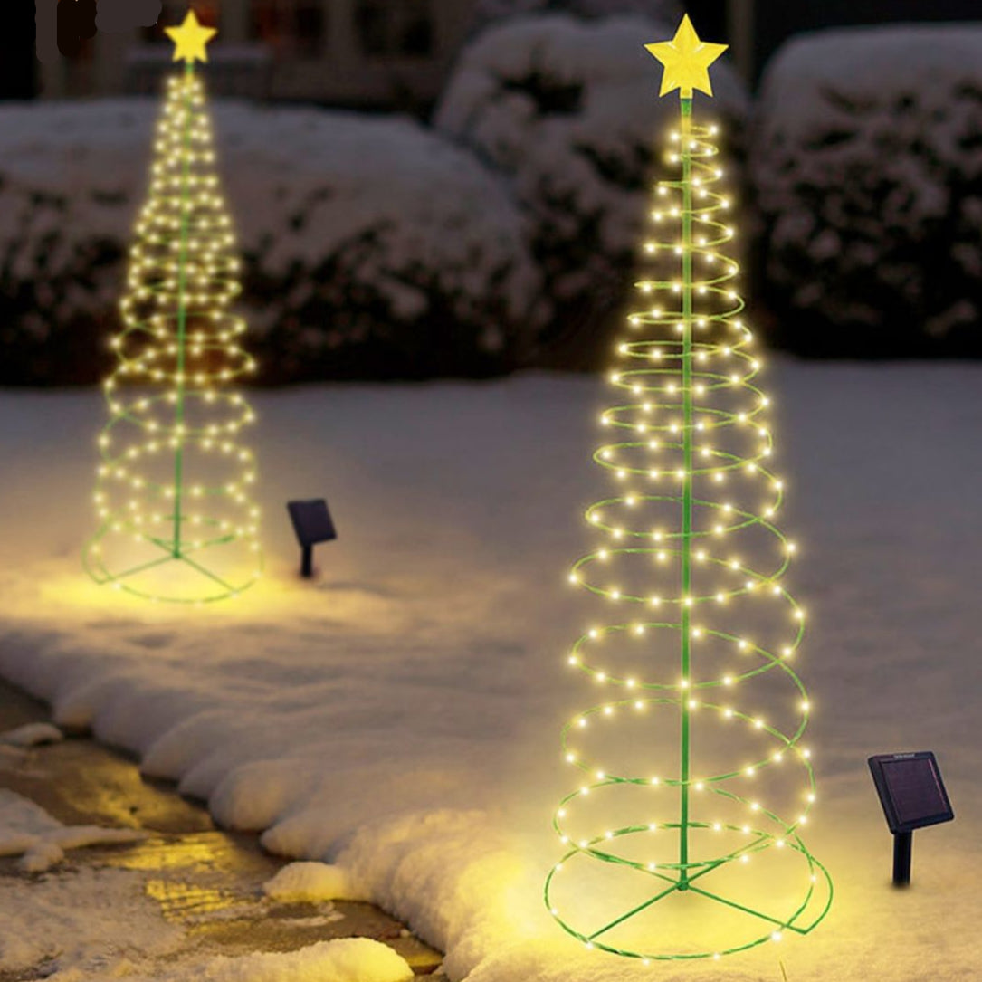 BowLift | SolarGlow Christmas Tree – Wireless LED Outdoor Lighting powered by Solar Energy