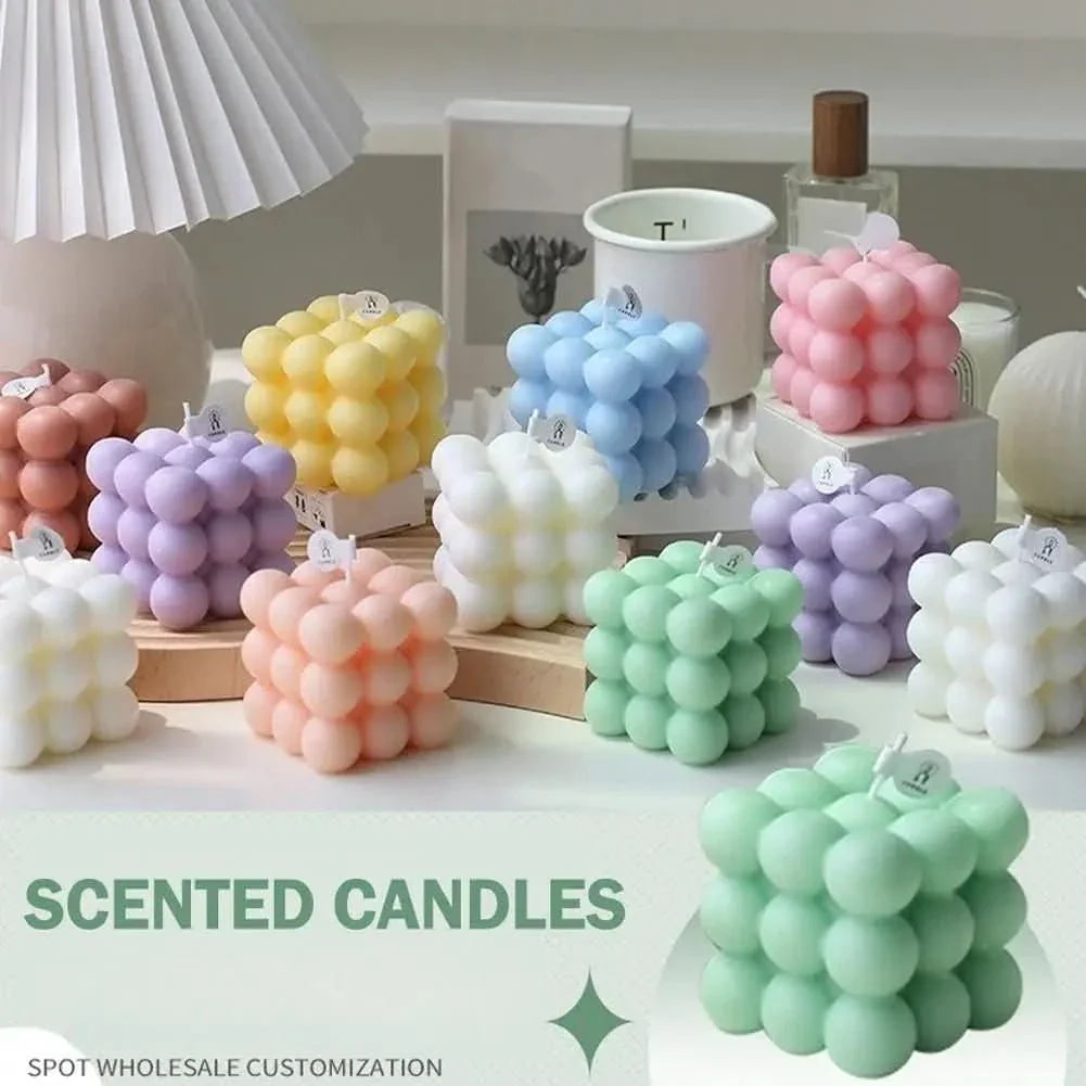 BowLift | Handmade Soy Wax Cube Candle, Decorative & Fragrant