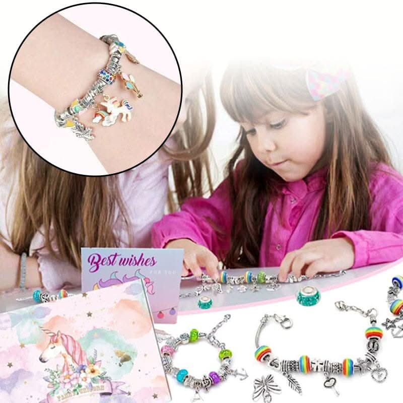 BowLift | Creative Bracelet Craft Kit for Girls with Sparkling Charms