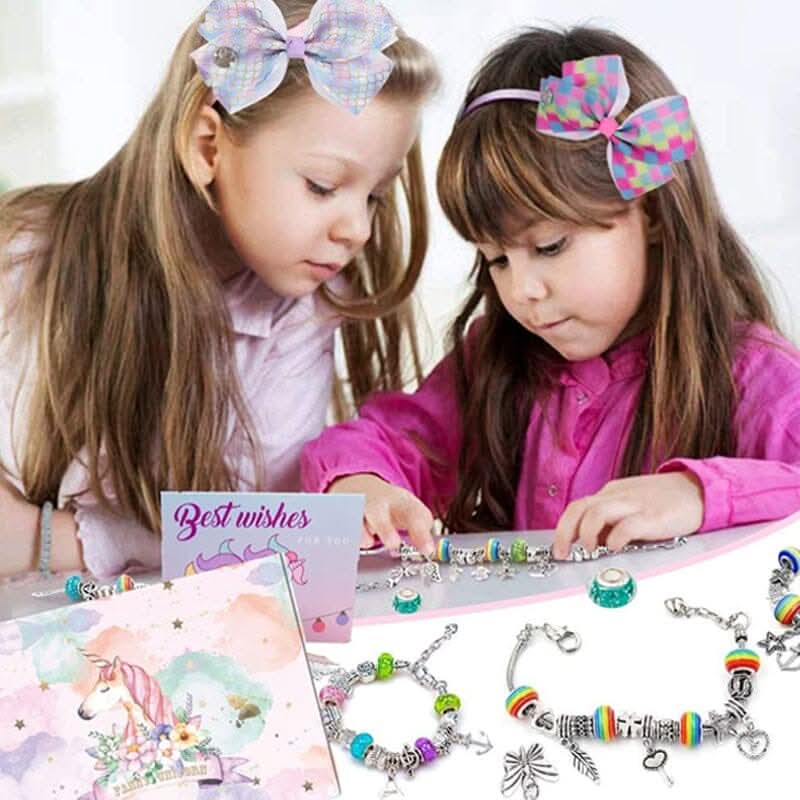 BowLift | Creative Bracelet Craft Kit for Girls with Sparkling Charms