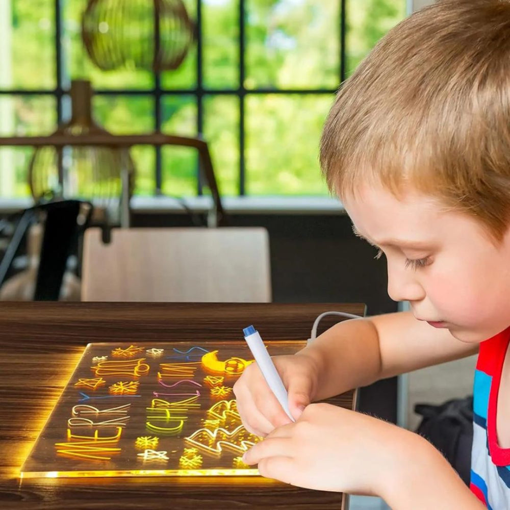 BowLift | Creative LED Drawing Board for Kids, Reusable, USB Powered, Safe for Children
