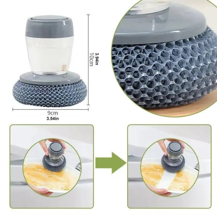 BowLift | Kitchen cleaning brush with soap dispenser – Antibacterial and mold resistant