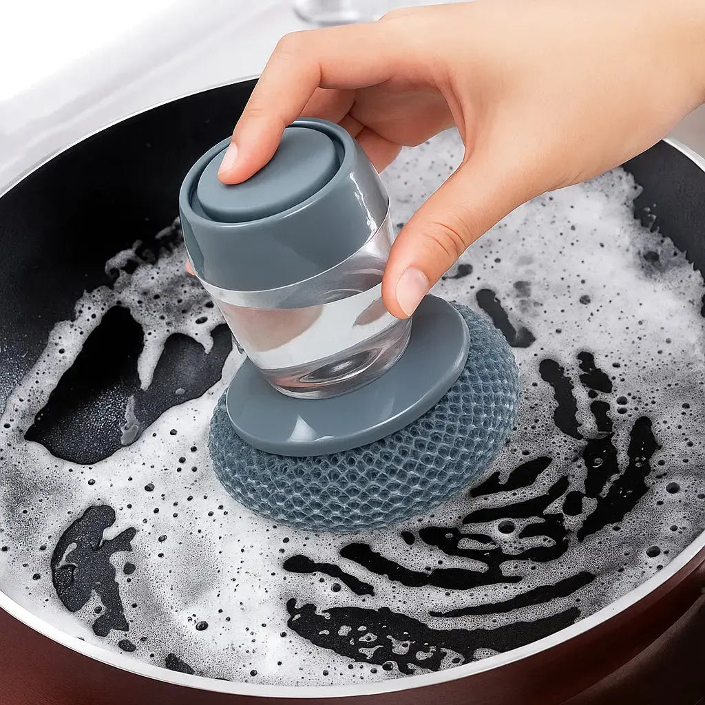 BowLift | Kitchen cleaning brush with soap dispenser – Antibacterial and mold resistant
