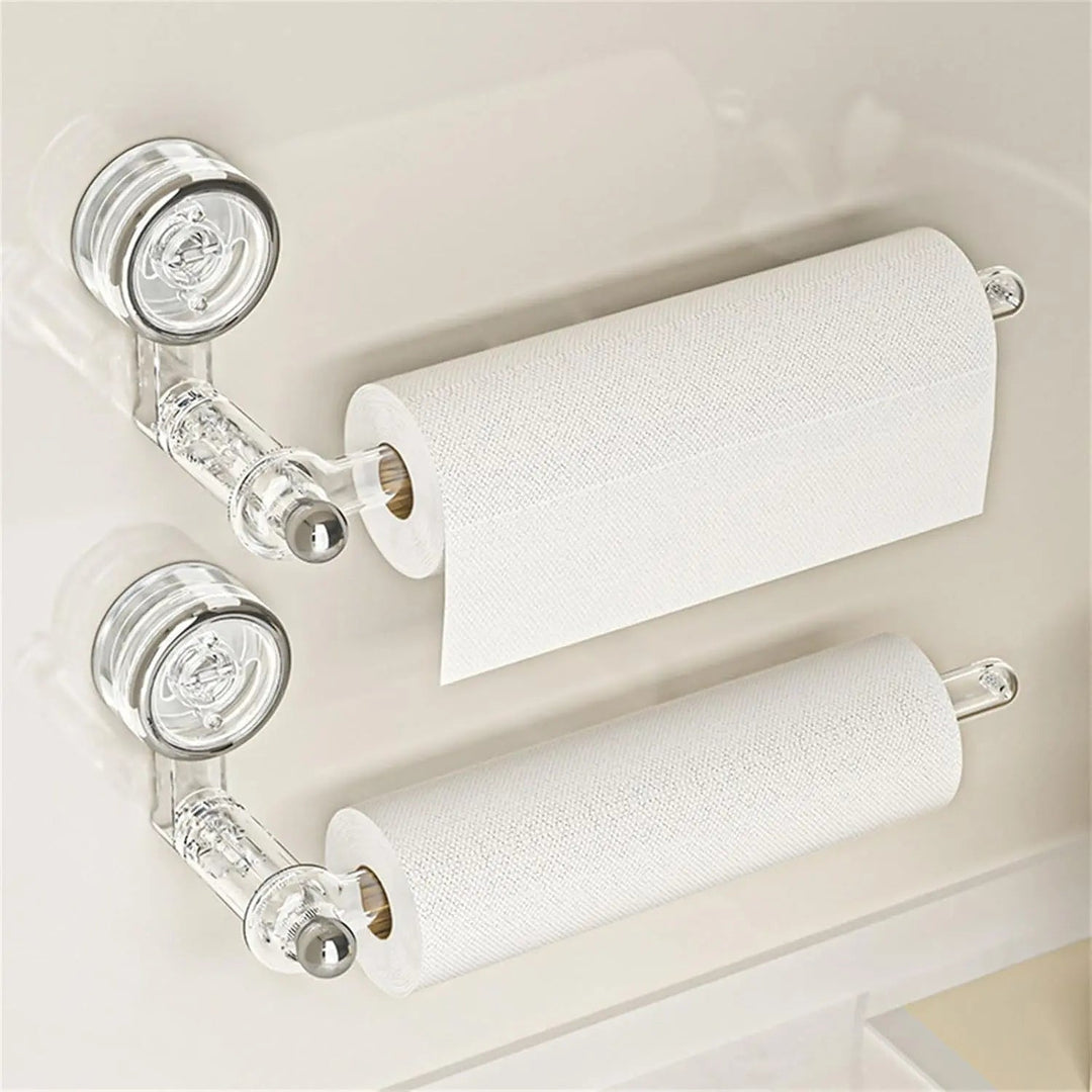 BowLift | Kitchen roll holder with vacuum suction cup – Drill-free & reusable
