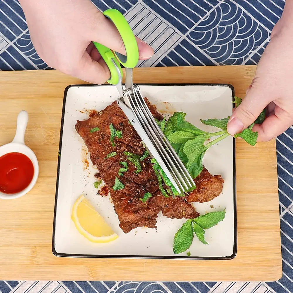 BowLift | Kitchen scissors with 5 blades – Saves time & replaces tedious chopping
