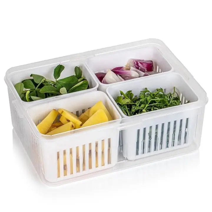 BowLift | Refrigerator Storage Box – 4-in-1 Organizer for Food