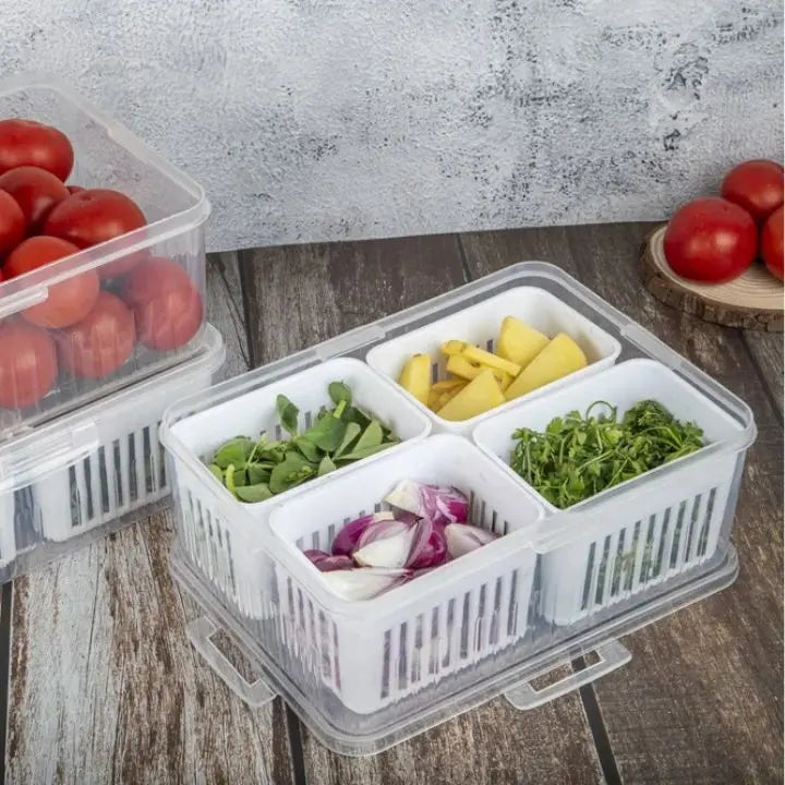 BowLift | Refrigerator Storage Box – 4-in-1 Organizer for Food
