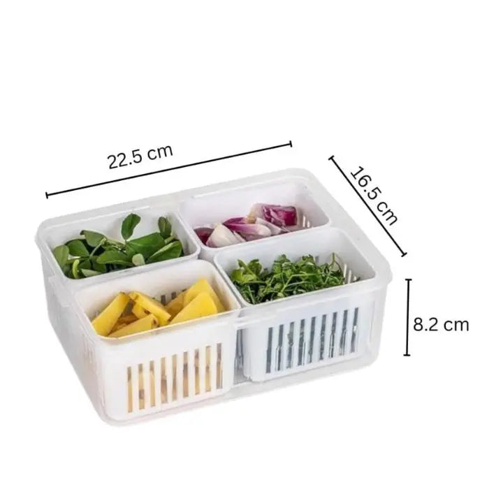 BowLift | Refrigerator Storage Box – 4-in-1 Organizer for Food