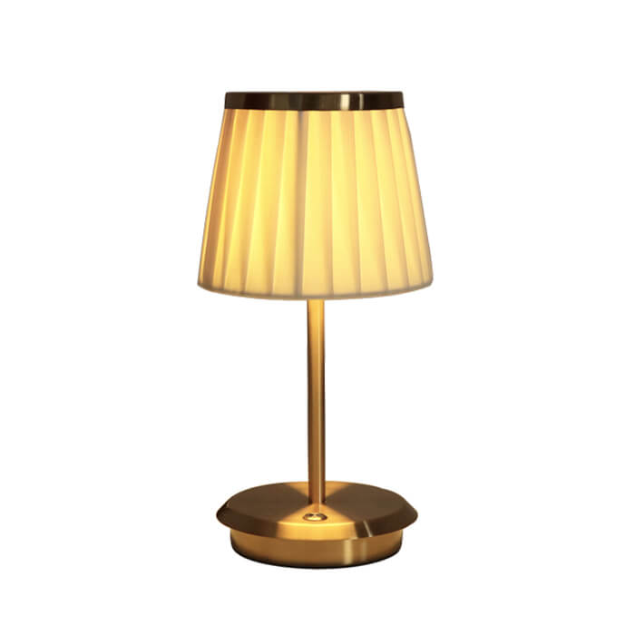 BowLift | Golden DreamDrape Table Lamp – Elegance and Flexibility
