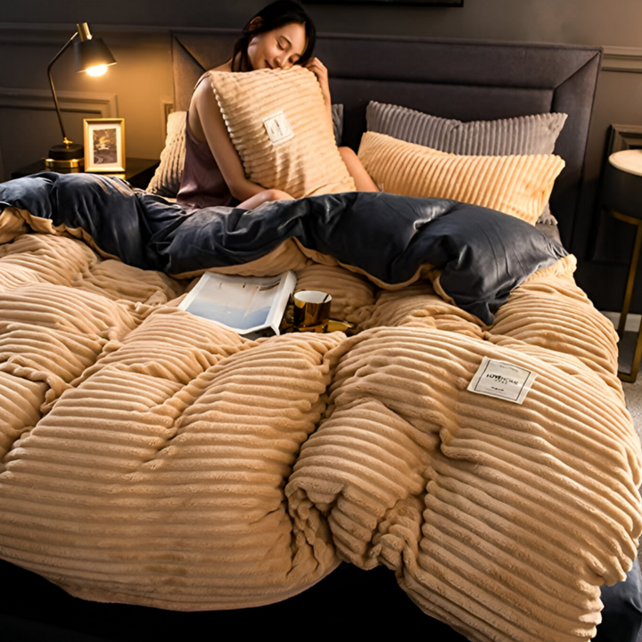 BowLift | Warm & Soft Flannel Duvet Cover Set