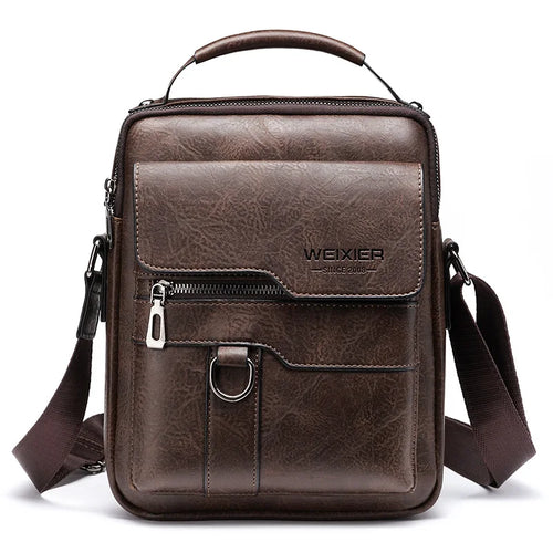BowLift | Men's Genuine Leather Shoulder Bag | Durable, Adjustable Strap & Ideal for Work or Leisure