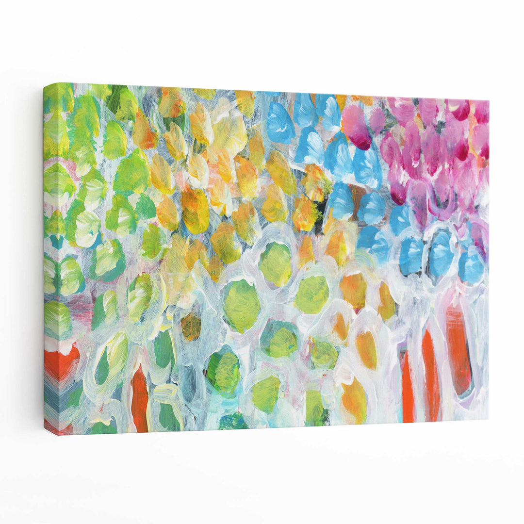 Abstract Canvas Print Summer Fruits | Bowlift