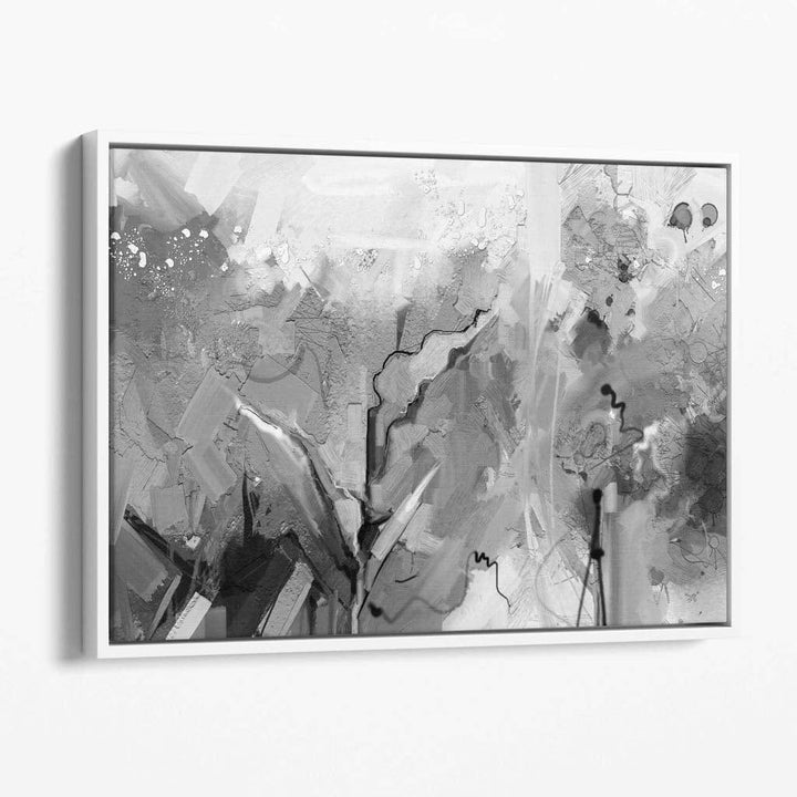 Abstract Black and White Canvas Wall Art | Bowlift