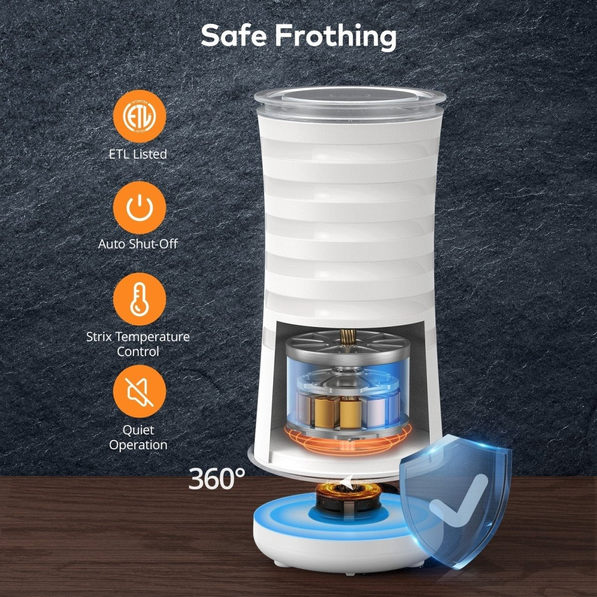 BowLift | 4-in-1 Milk Frother & Steamer for Coffee in Barista Quality