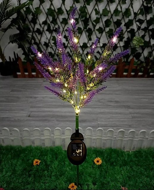 BowLift | Solar lavender lights for romantic garden lighting