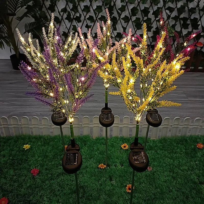 BowLift | Solar lavender lights for romantic garden lighting