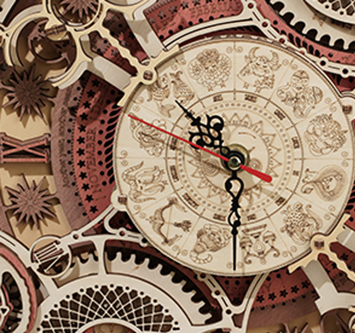 Zodiac Wall Clock and Calendar Bowlift