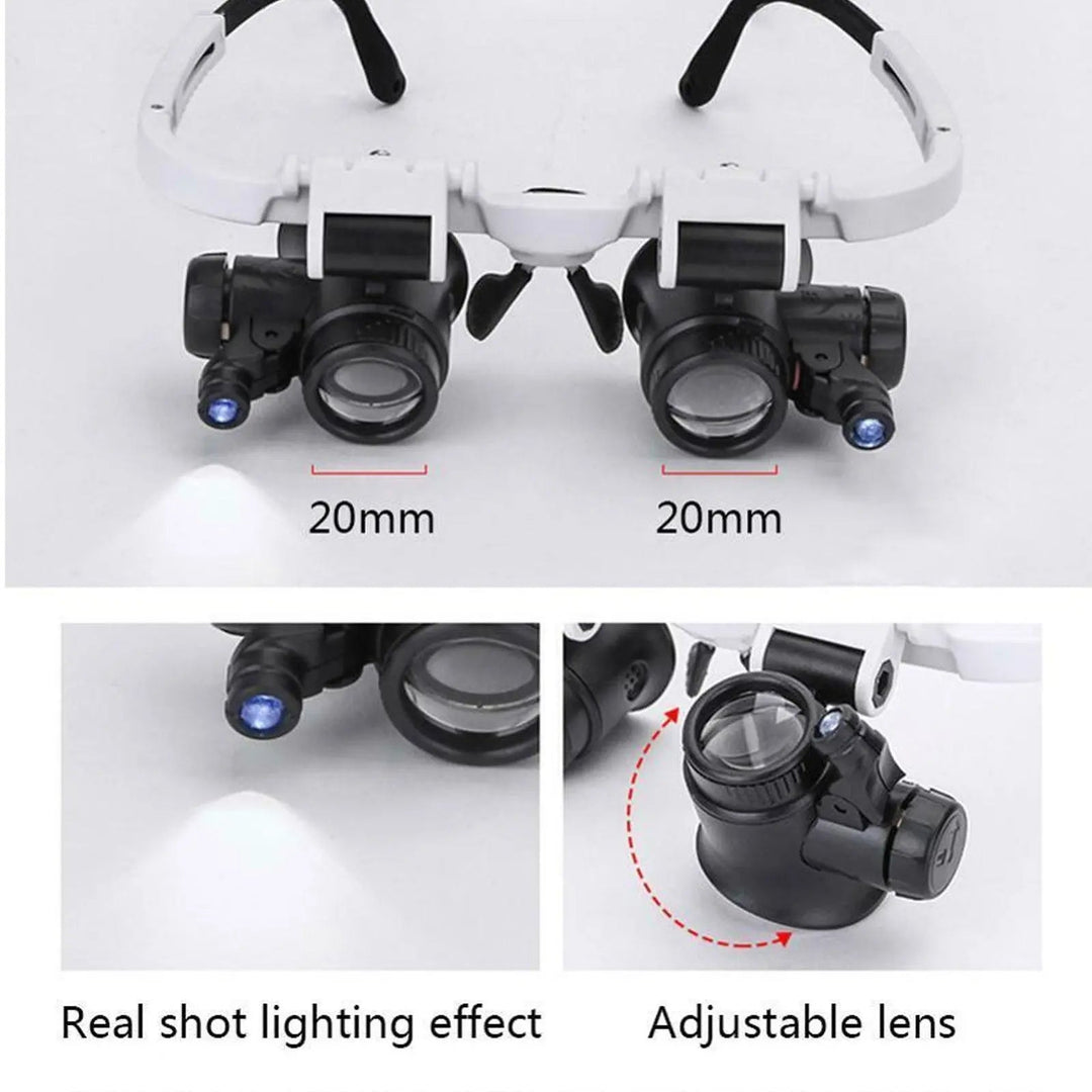 BowLift | LED magnifying glass – Hands-free precision with adjustable zoom