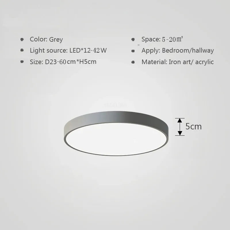 Multicolor LED Ceiling Lamp – Modern Colorful Lighting for Living Room and Bedroom | Bowlift