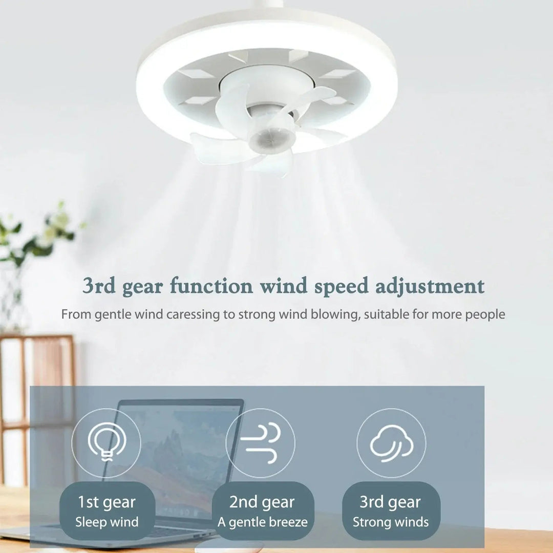 BowLift | LED ceiling fan with remote control – Quiet & Stylish Cooling
