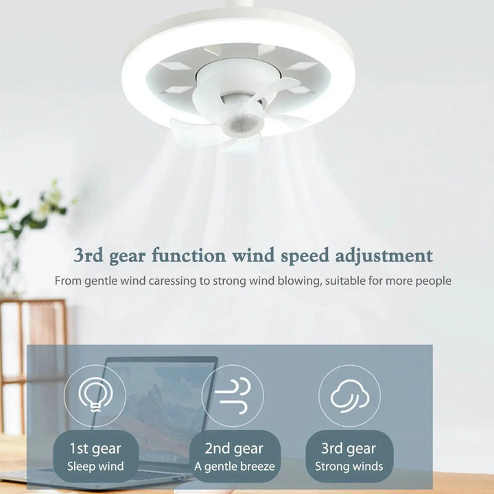 BowLift | LED ceiling fan with remote control – Quiet & Stylish Cooling