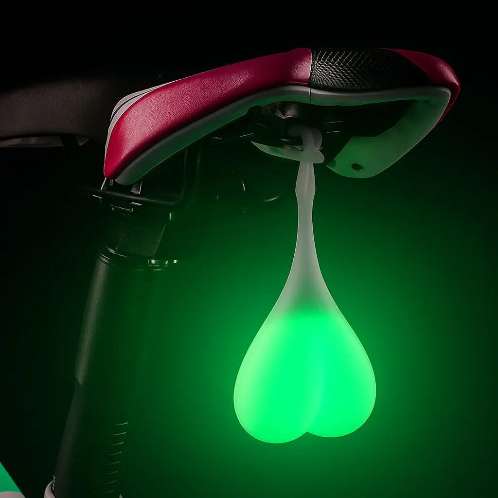 BowLift | LED bicycle rear light in heart shape – For better visibility in road traffic