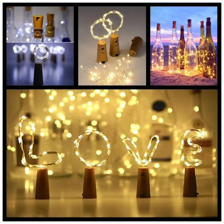 BowLift | LED bottle lights – Magical DIY cork lighting (5 pieces)
