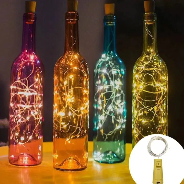 BowLift | LED bottle lights – Magical DIY cork lighting (5 pieces)