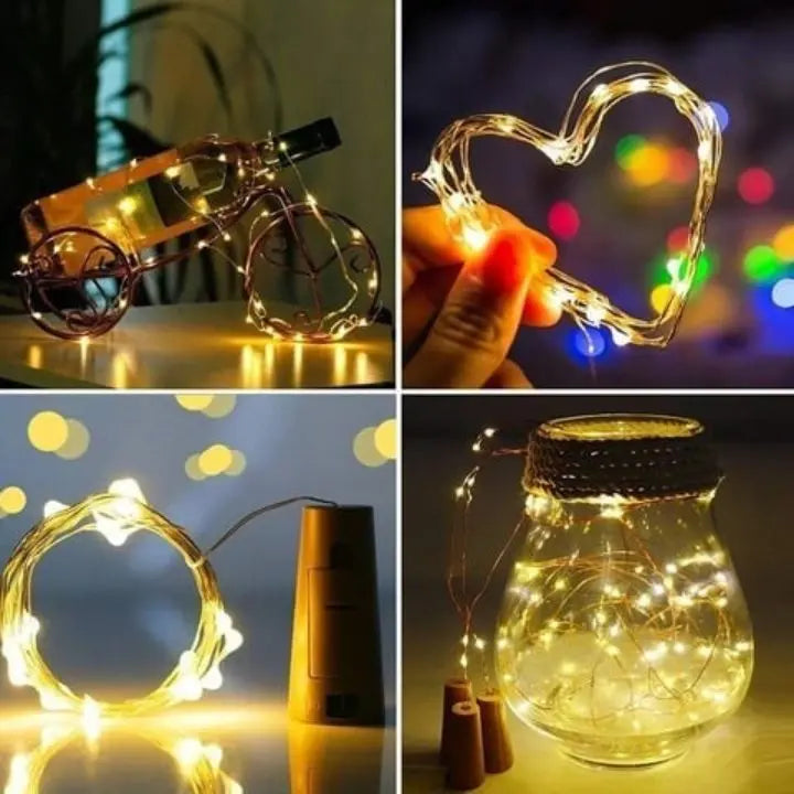 BowLift | LED bottle lights – Magical DIY cork lighting (5 pieces)