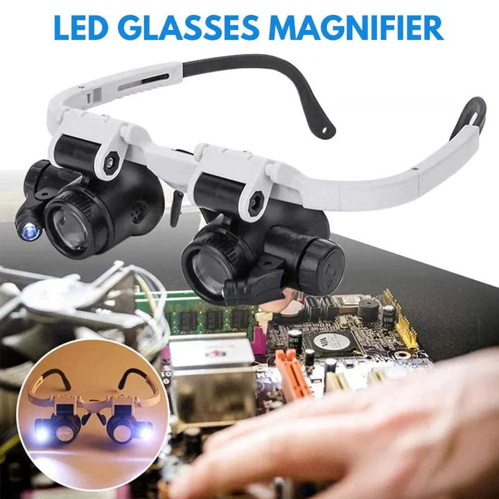 BowLift | LED Magnifying Glasses with 8x, 15x, and 23x Magnification for Detailed Viewing and Precision Work