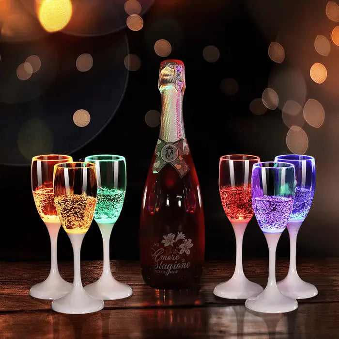 BowLift | LED Party-Illuminated Wine & Champagne Glasses