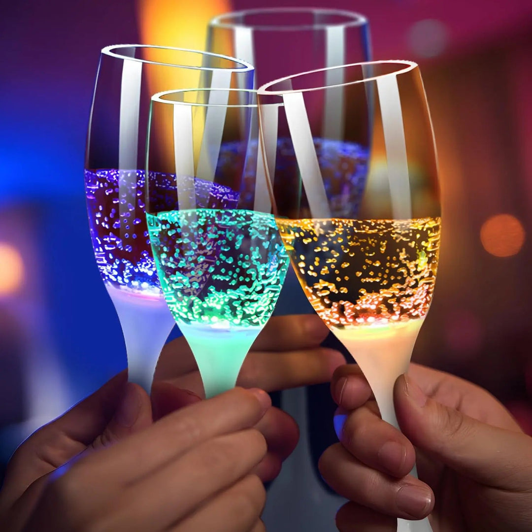 BowLift | LED Party-Illuminated Wine & Champagne Glasses