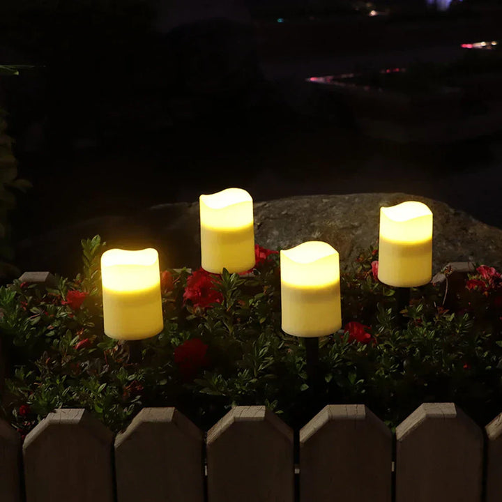 LED Solar Candle Outdoor – Weatherproof Solar Lamp for Garden, Balcony, Terrace | Bowlift