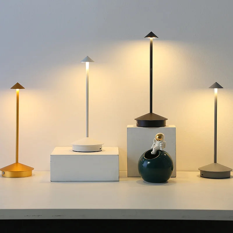 Modern LED table lamp with touch sensor – Dimmable, Wireless and Minimalist Design | Bowlift