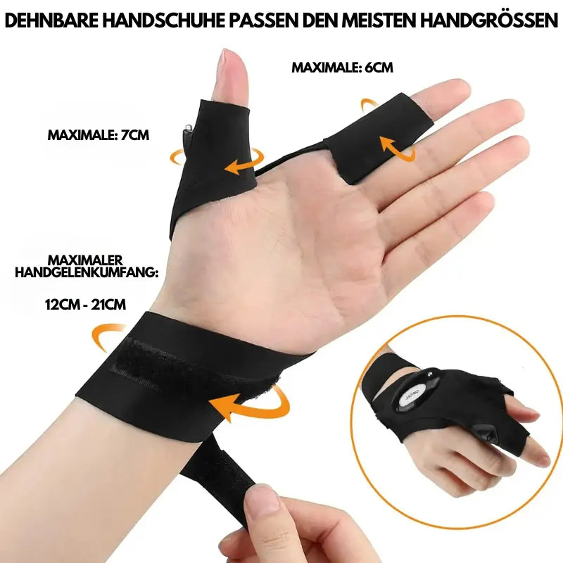 BowLift | LED flashlight gloves