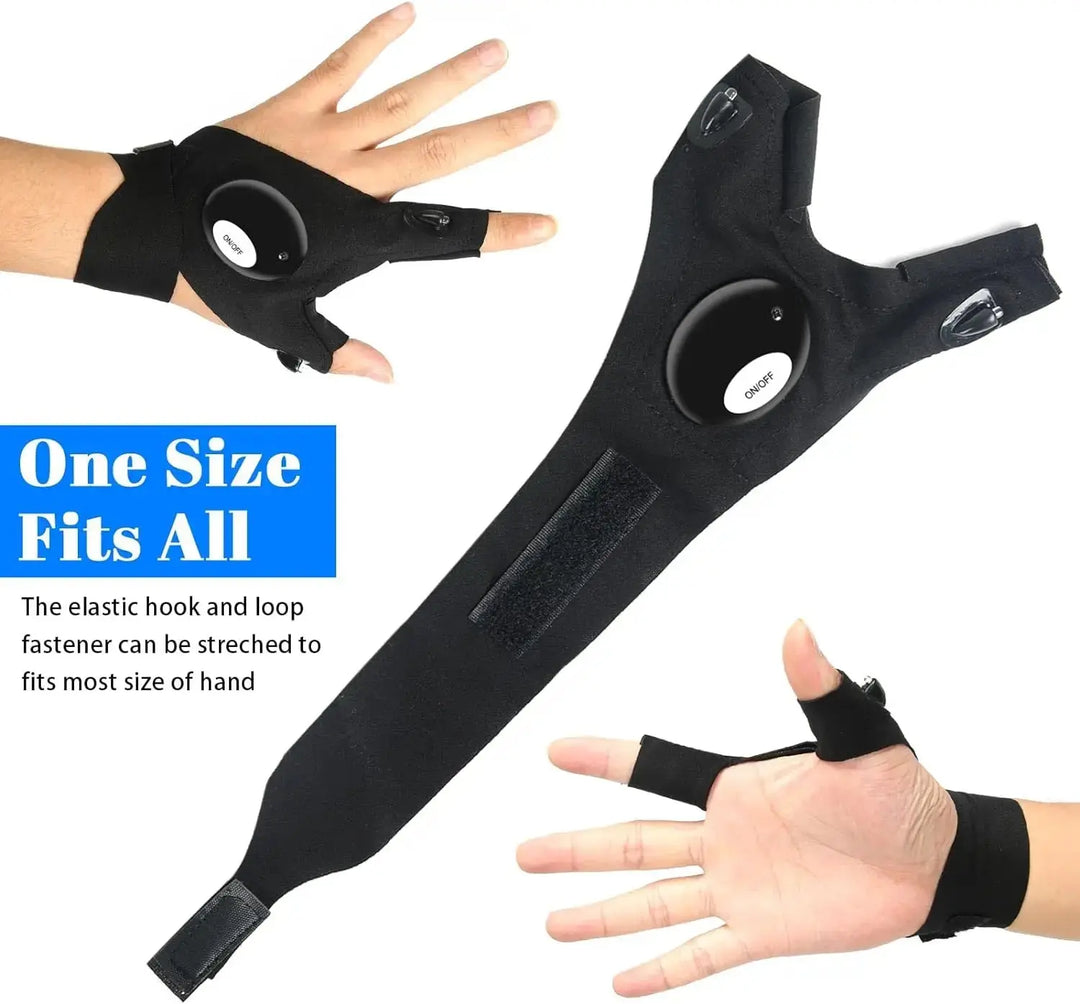 BowLift | LED Flashlight Gloves – Hands-Free Light for Any Task