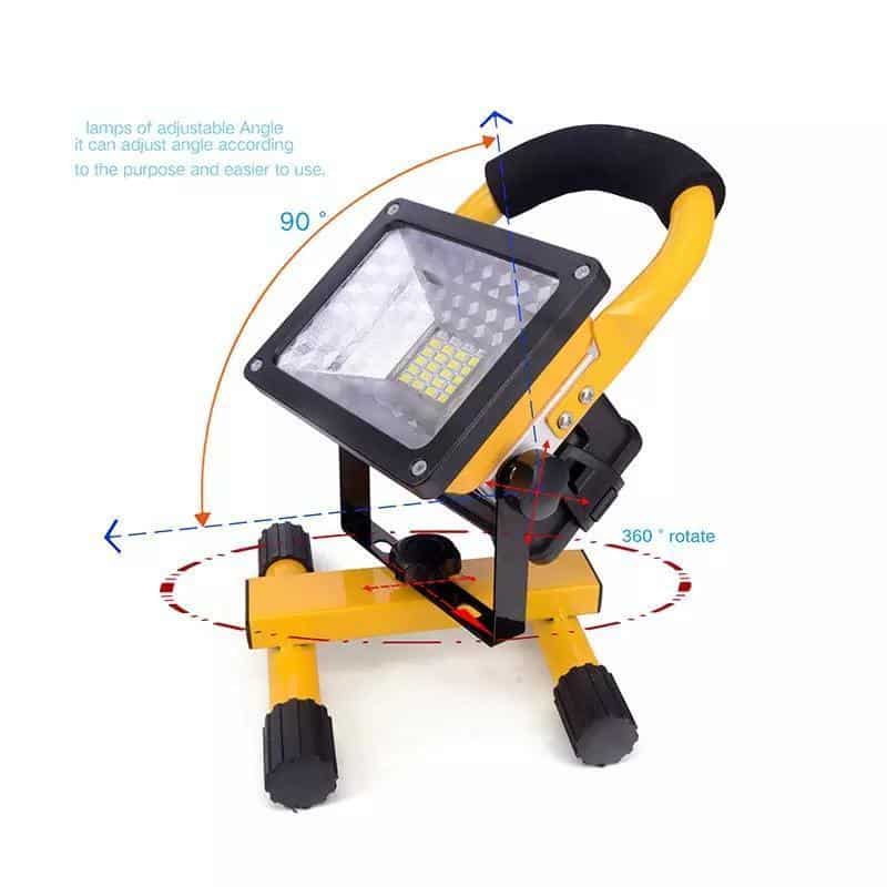 LED 50W Outdoor spotlight/Work light (battery-operated/plugged) | Bowlift