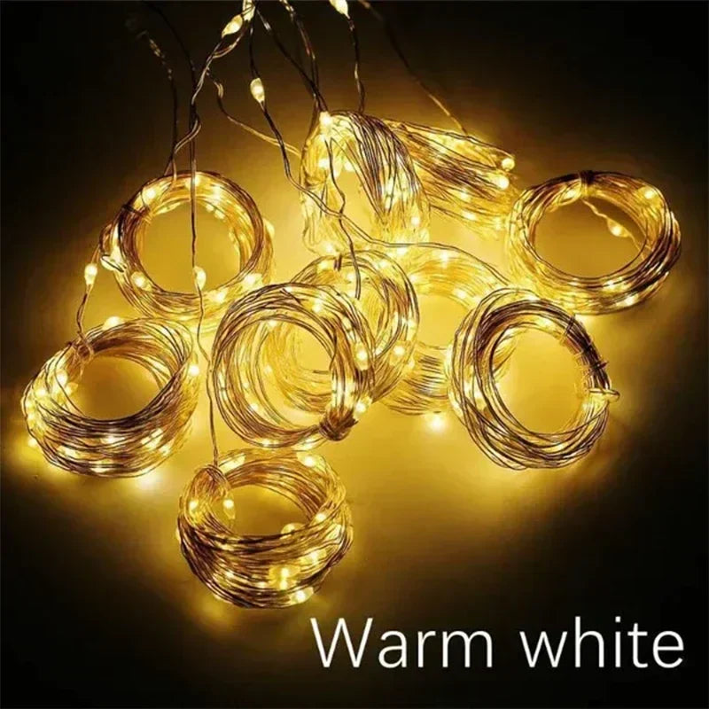 BowLift | Luminora LED Gordijnverlichting – 300 Warmwitte Lampjes met Afstandsbediening, USB & Timerfunctie (IP65 Waterdicht)