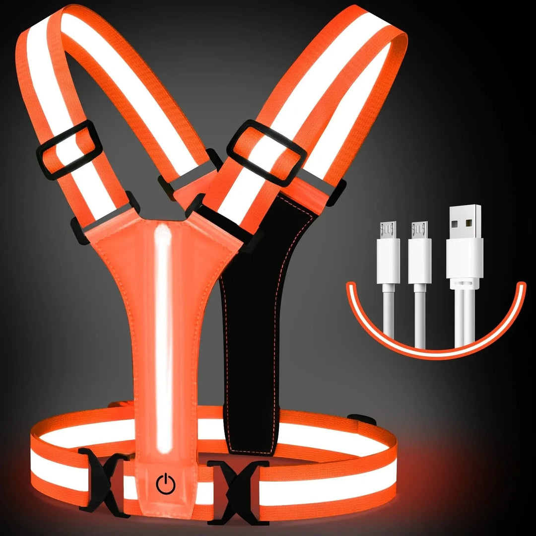 BowLift | Rechargeable LED Running Vest with 360° Reflective Visibility