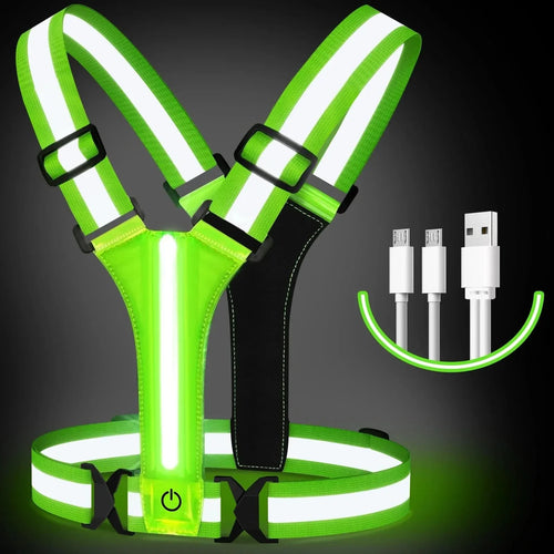 BowLift | Rechargeable LED Running Vest with 360° Reflective Visibility