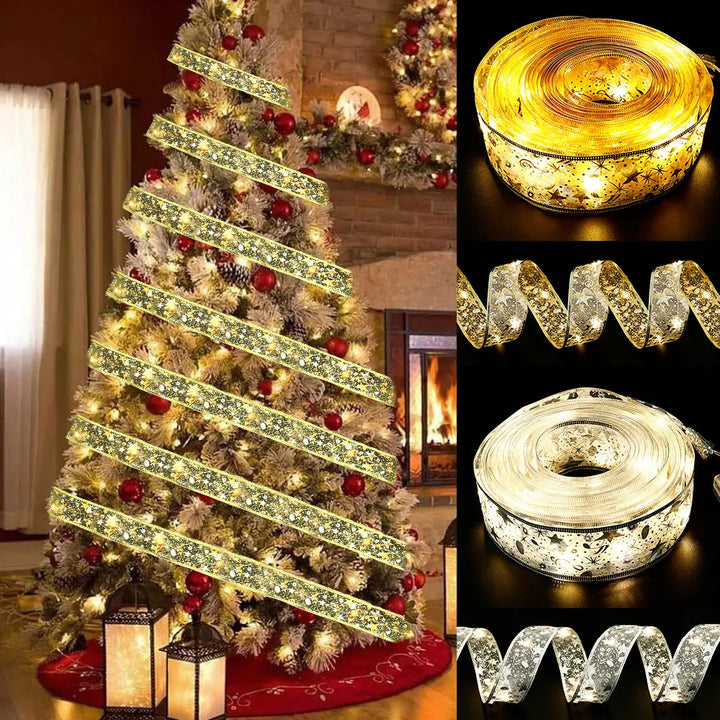 BowLift | LumiRibbon LED Kerstverlichting Lint – Warm Wit, Flexibel & Energiezuinig voor Binnen en Buiten
