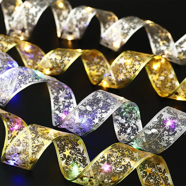 BowLift | LumiRibbon LED Kerstverlichting Lint – Warm Wit, Flexibel & Energiezuinig voor Binnen en Buiten
