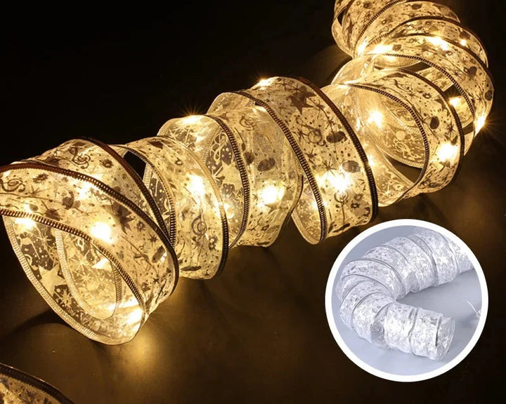 BowLift | LumiRibbon LED Kerstverlichting Lint – Warm Wit, Flexibel & Energiezuinig voor Binnen en Buiten