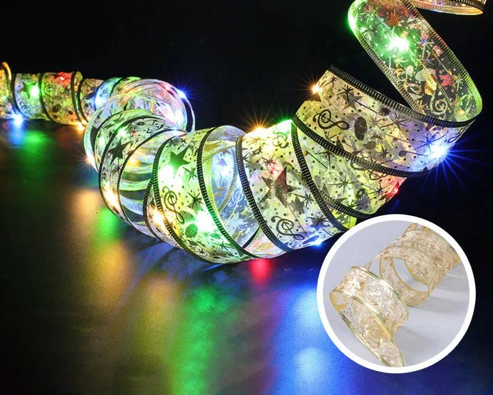 BowLift | LumiRibbon LED Kerstverlichting Lint – Warm Wit, Flexibel & Energiezuinig voor Binnen en Buiten