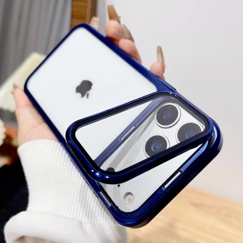 BowLift | Ultra-thin iPhone 17 Case with Foldable Camera Stand & Glass Protection
